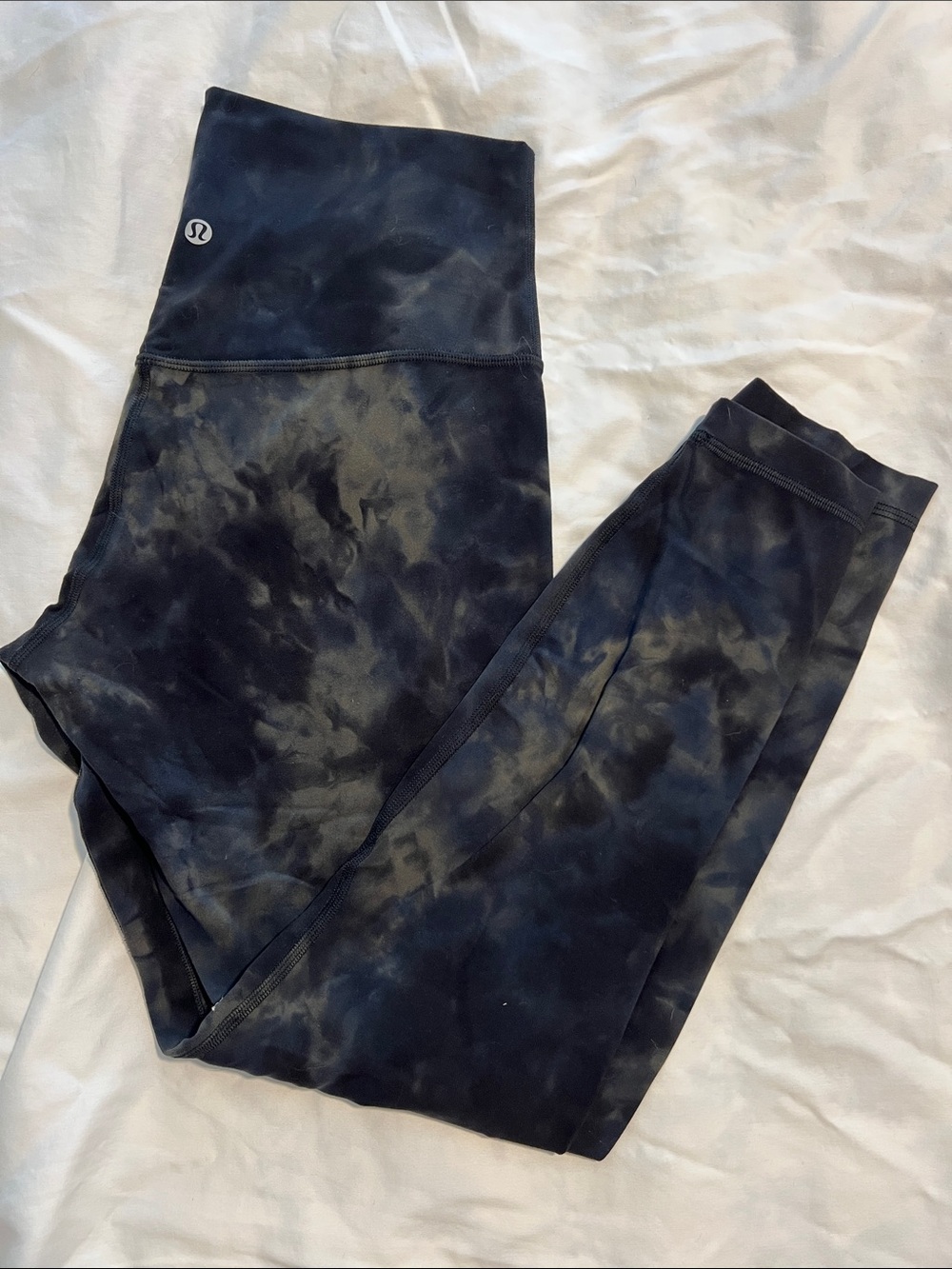 lululemon athletica Black Tie-Dye High-Rise Leggings